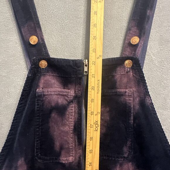 Anthropologie PILCRO Slim Corduroy Overalls Size 29 Purple Tie Dye Jumpsuit - Picture 12 of 16
